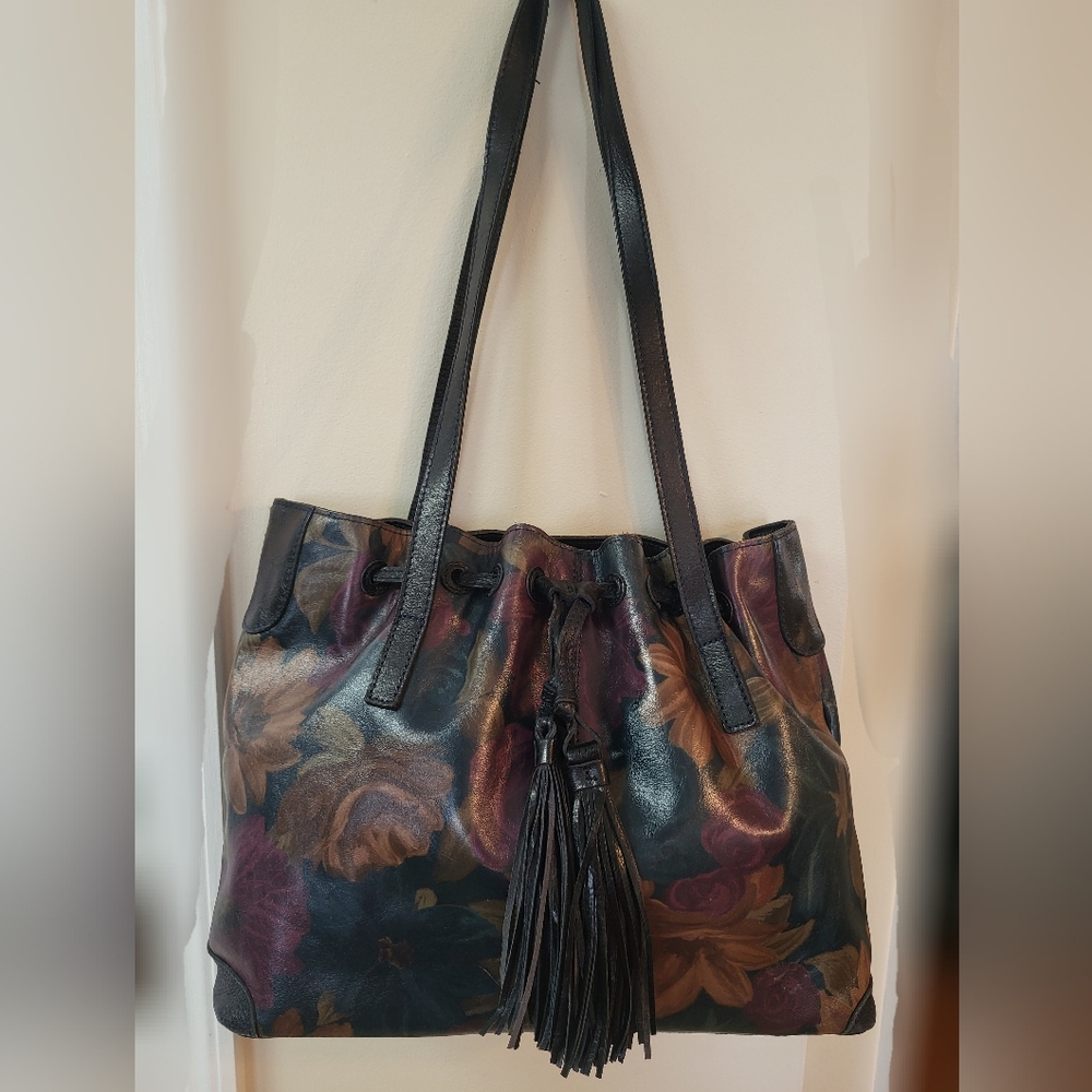 Patricia Nash Witney Shoulder Bag Tote Peruvian Painting - Picture 2 of 12